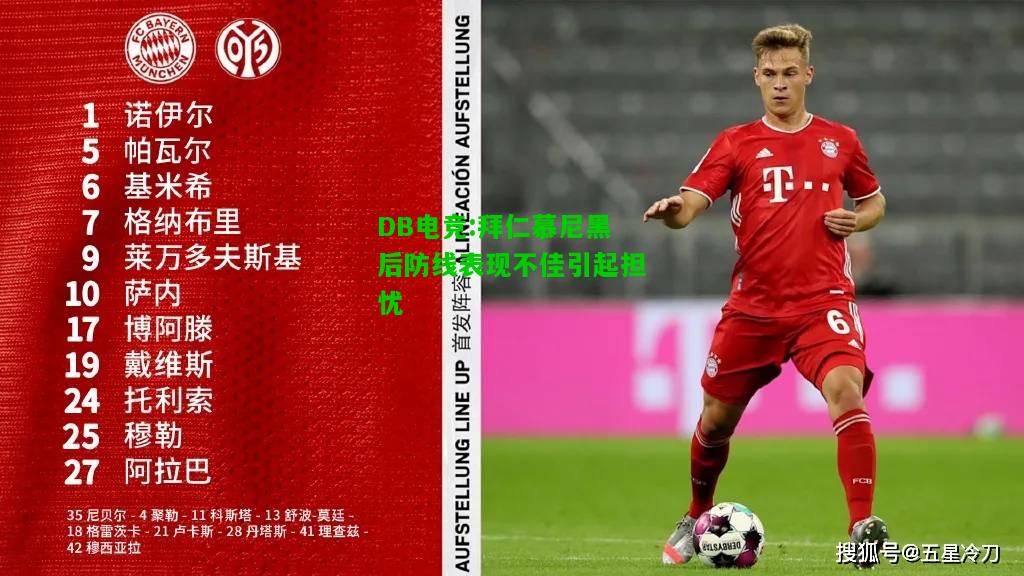 DB电竞:拜仁慕尼黑后防线表现不佳引起担忧