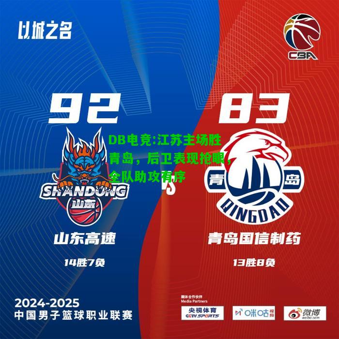 DB电竞:江苏主场胜青岛，后卫表现抢眼，全队助攻有序